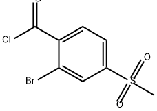 Benzoyl chloride, 2-bromo-4-(methylsulfonyl)- Structural