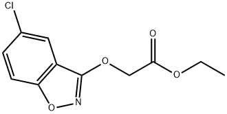 Acetic acid, 2-[(5-chloro-1,2-benzisoxazol-3-yl)oxy]-, ethyl ester Structural