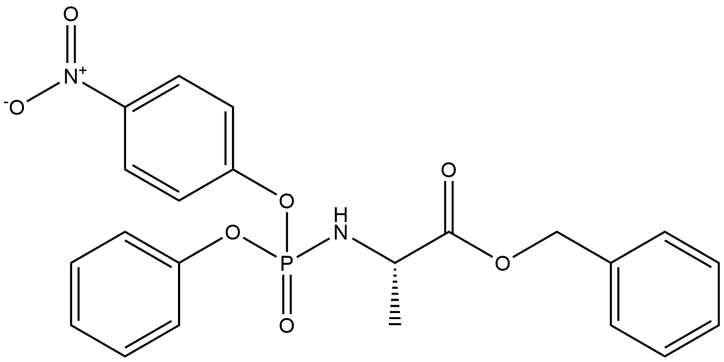 benzyl ((4-nitrophenoxy)(phenoxy)phosphoryl)-L-alaninate Structural
