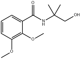 Benzamide, N-(2-hydroxy-1,1-dimethylethyl)-2,3-dimethoxy- Structural