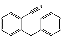Benzonitrile, 3,6-dimethyl-2-(phenylmethyl)- Structural