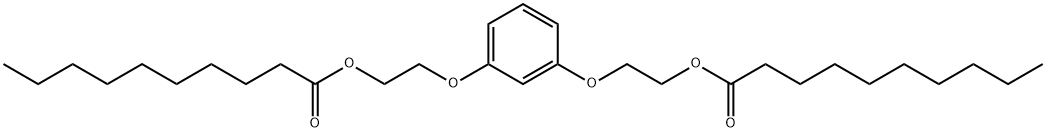 Decanoic acid, 1,3-phenylenebis(oxy-2,1-ethanediyl) ester (9CI) Structural