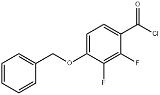 Benzoyl chloride, 2,3-difluoro-4-(phenylmethoxy)- Structural