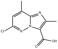 Imidazo[1,2-b]pyridazine-3-carboxylic acid, 6-chloro-2,8-dimethyl- Structural