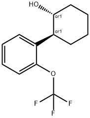 trans-2-[2-(Trifluoromethoxy)phenyl]cyclohexanol Structural