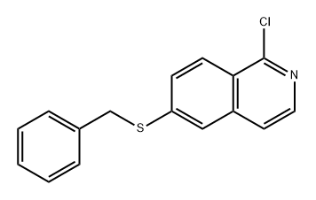 Isoquinoline, 1-chloro-6-[(phenylmethyl)thio]- Structural