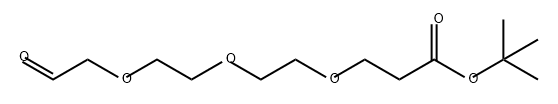 Propanoic acid, 3-[2-[2-(2-oxoethoxy)ethoxy]ethoxy]-, 1,1-dimethylethyl ester Structural