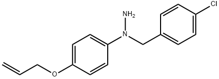 Hydrazine, 1-[(4-chlorophenyl)methyl]-1-[4-(2-propen-1-yloxy)phenyl]- Structural