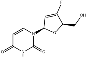 Uridine, 2',3'-didehydro-2',3'-dideoxy-3'-fluoro- (9CI) Structural