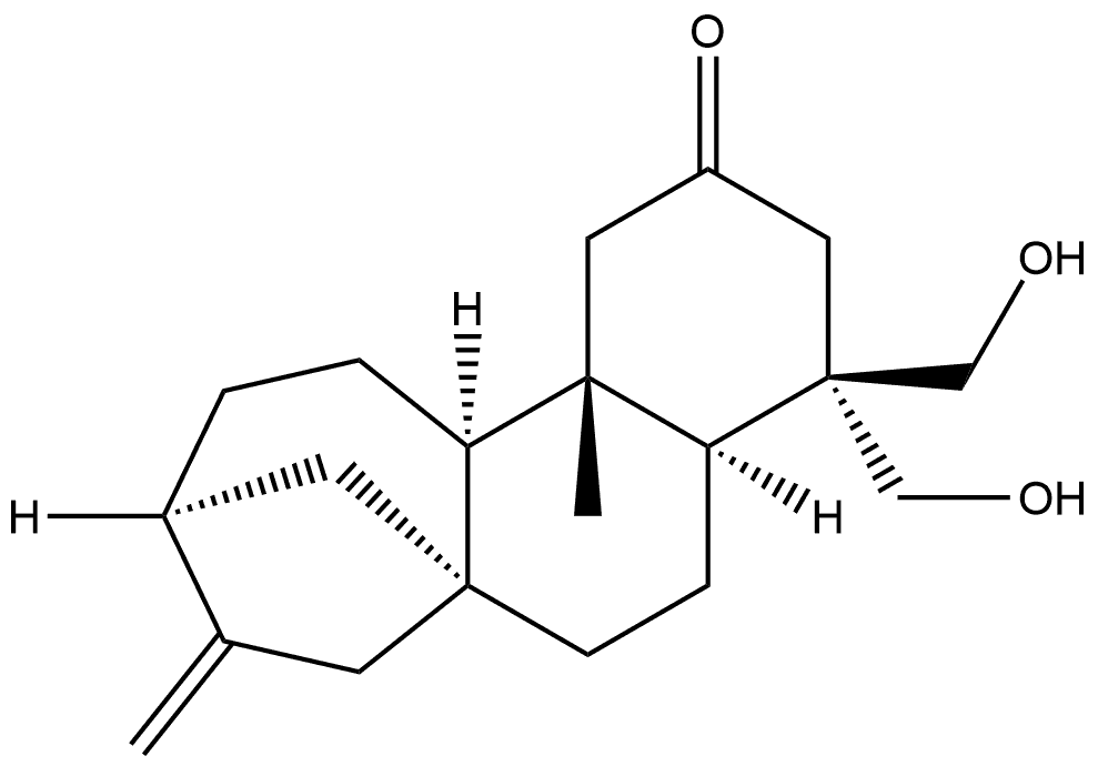 Kaur-16-en-2-one, 18,19-dihydroxy-, (8β,13β)- Structural