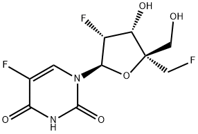 Uridine, 2'-deoxy-2',5-difluoro-4'-C-(fluoromethyl)- Structural