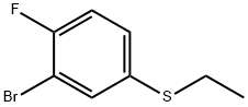 Benzene, 2-bromo-4-(ethylthio)-1-fluoro- Structural