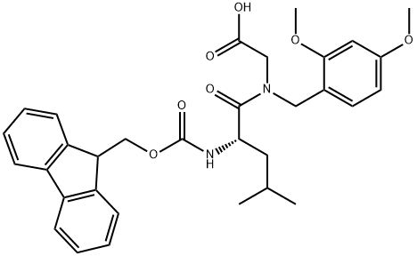 FMoc-Leu-(DMb)Gly-OH Structural
