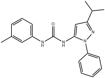 Urea, N-[3-(1-methylethyl)-1-phenyl-1H-pyrazol-5-yl]-N'-(3-methylphenyl)- Structural
