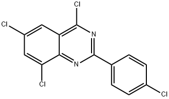 Quinazoline, 4,6,8-trichloro-2-(4-chlorophenyl)- Structural
