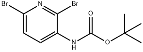 Carbamic acid, N-(2,6-dibromo-3-pyridinyl)-, 1,1-dimethylethyl ester Structural
