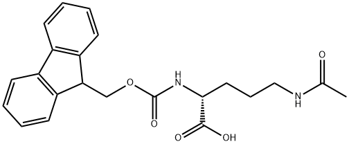 D-Ornithine, N5-acetyl-N2-[(9H-fluoren-9-ylmethoxy)carbonyl]- Structural