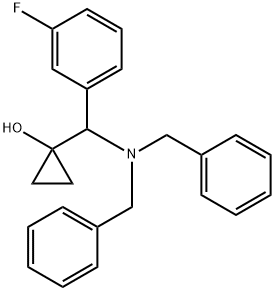 Cyclopropanol, 1-[[bis(phenylmethyl)amino](3-fluorophenyl)methyl]- Structural