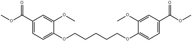 dimethyl 4,4'-(pentane-1,5-diylbis(oxy))bis(3-methoxybenzoate) Structural