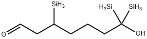 HEPTANAL, 7-HYDROXY-3,7,7-TRISILYL- Structural