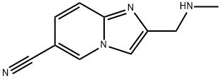 Imidazo[1,2-a]pyridine-6-carbonitrile, 2-[(methylamino)methyl]- Structural