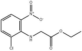 Glycine, N-(2-chloro-6-nitrophenyl)-, ethyl ester Structural