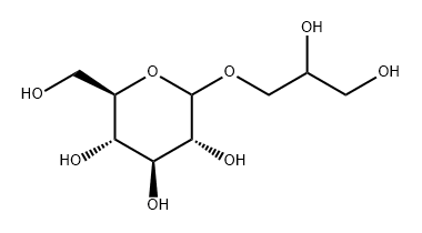 D-Glucopyranoside, 2,3-dihydroxypropyl Structural