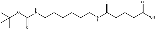 Pentanoic acid, 5-[[6-[[(1,1-dimethylethoxy)carbonyl]amino]hexyl]amino]-5-oxo- Structural