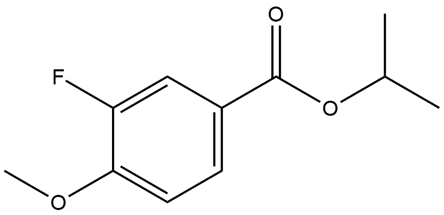isopropyl 3-fluoro-4-methoxybenzoate Structural