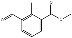 Benzoic acid, 3-formyl-2-methyl-, methyl ester Structural