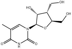 Uridine, 3'-deoxy-3'-(hydroxymethyl)-5-methyl- (9CI) Structural