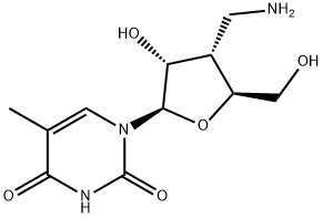 Uridine, 3'-(aminomethyl)-3'-deoxy-5-methyl- Structural