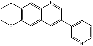 Quinoline, 6,7-dimethoxy-3-(3-pyridinyl)- Structural
