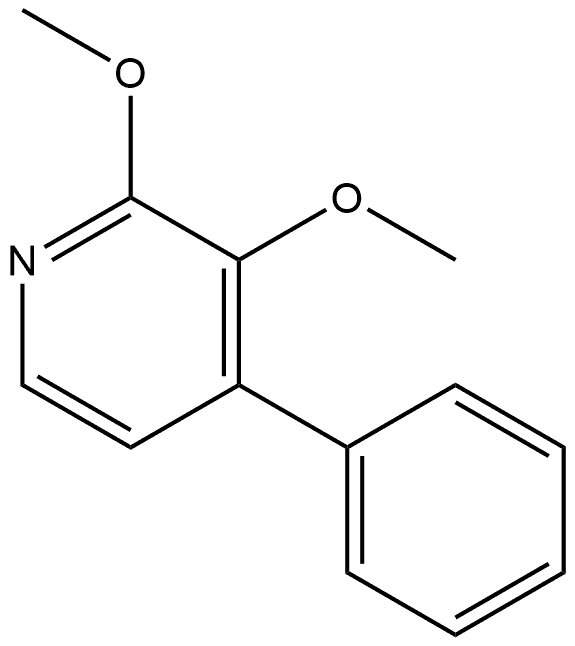 Pyridine, 2,3-dimethoxy-4-phenyl- Structural