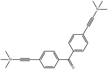 Bis[4-[(trimethylsilyl)ethynyl]phenyl]methanone Structural