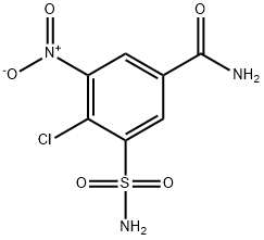 Benzamide, 3-(aminosulfonyl)-4-chloro-5-nitro- Structural