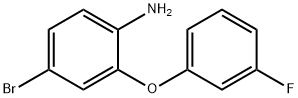 Benzenamine, 4-bromo-2-(3-fluorophenoxy)- Structural