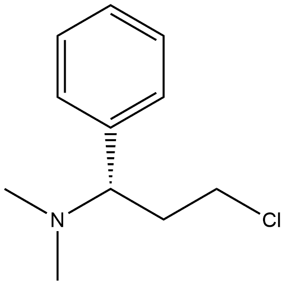 Benzenemethanamine, α-(2-chloroethyl)-N,N-dimethyl-, (αS)- Structural