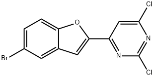 Pyrimidine, 4-(5-bromo-2-benzofuranyl)-2,6-dichloro- Structural