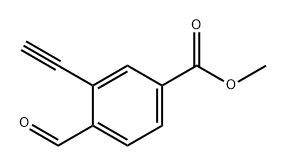 Benzoic acid, 3-ethynyl-4-formyl-, methyl ester Structural