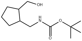 tert-butyl 
N-{[2-(hydroxymethyl)cyclopentyl]methyl}carbam ate Structural