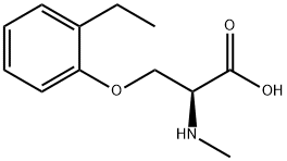 O-(2-ethylphenyl)-N-methyl-L-serine Structural