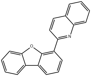 Quinoline, 2-(4-dibenzofuranyl)- Structural