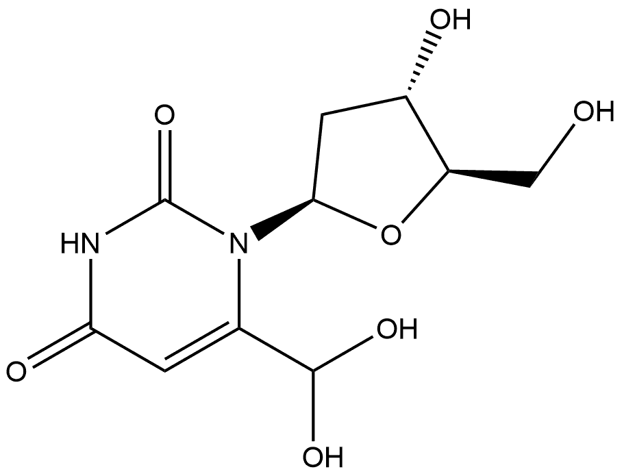 Uridine, 2'-deoxy-6-(dihydroxymethyl)- (9CI) Structural