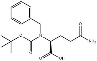 L-Glutamine, N2-[(1,1-dimethylethoxy)carbonyl]-N-(phenylmethyl)- Structural