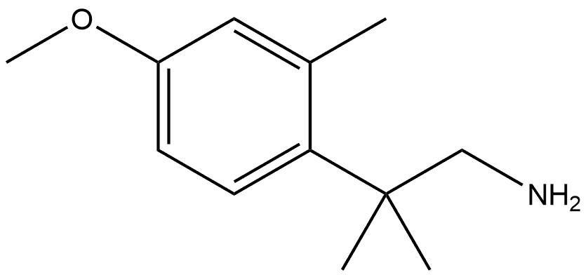 Benzeneethanamine, 4-methoxy-β,β,2-trimethyl- Structural