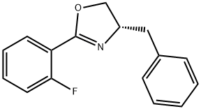 Oxazole, 2-(2-fluorophenyl)-4,5-dihydro-4-(phenylmethyl)-, (4S)- Structural