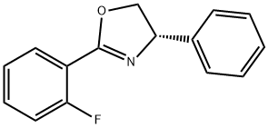 Oxazole, 2-(2-fluorophenyl)-4,5-dihydro-4-phenyl-, (S)- (9CI) Structural