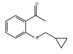 Ethanone, 1-[2-(cyclopropylmethoxy)phenyl]- Structural