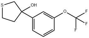 Thiophene-3-ol, tetrahydro-3-[3-(trifluoromethoxy)phenyl]- Structural